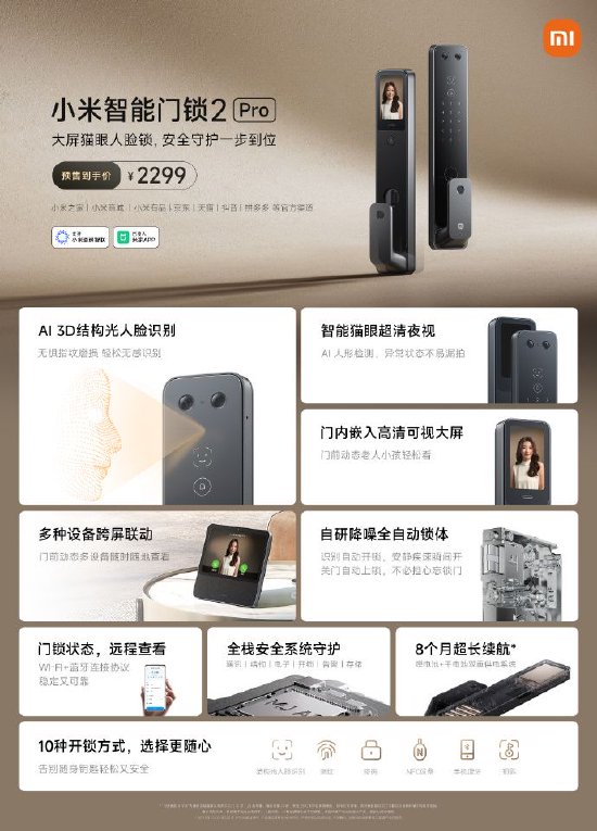 盈禾配资 网友称小米门锁误识外卖员人脸开锁成功，客服回应：基本不会出现这个情况