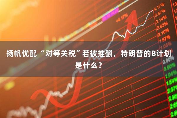 扬帆优配 “对等关税”若被推翻，特朗普的B计划是什么？